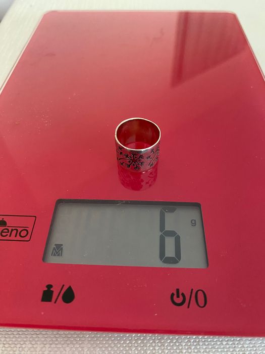 Сребърен пръстен халка