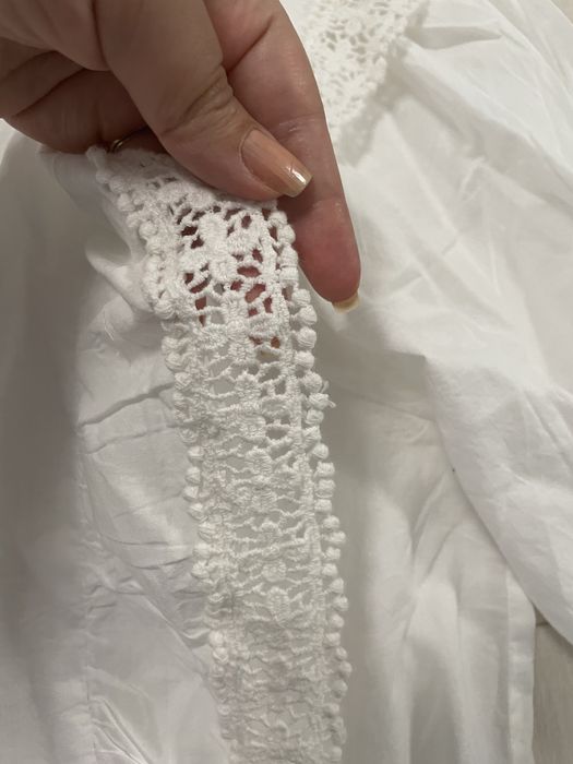 Camasa Mango S dantela bumbac livrare gratuita