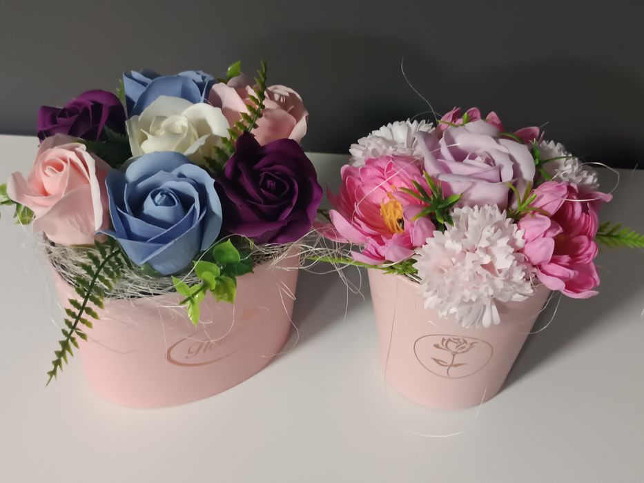 Кошнички със сапунени цветя