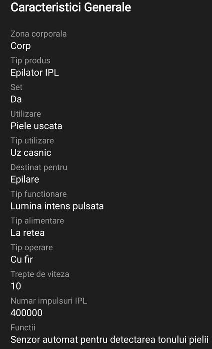 Vând epilator IPL Braun Silk-expert PRO 5 PL5052