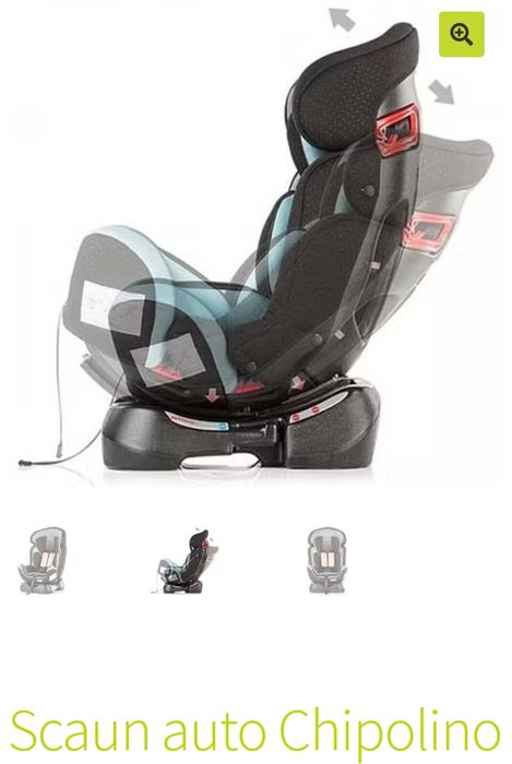 Vând scaun auto, Chipolino, cu poziție de somn