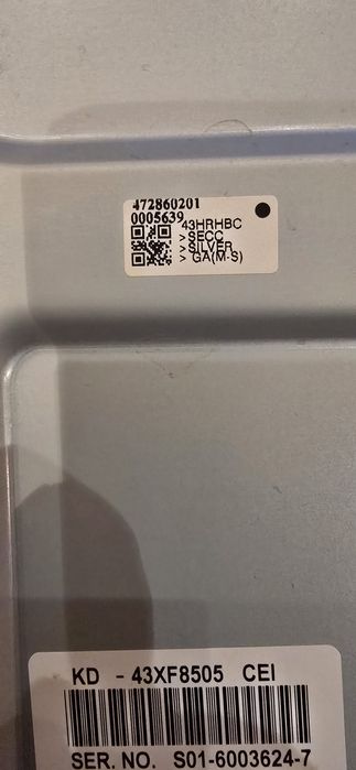 Телевизор Sony bravia 43 inch на части.