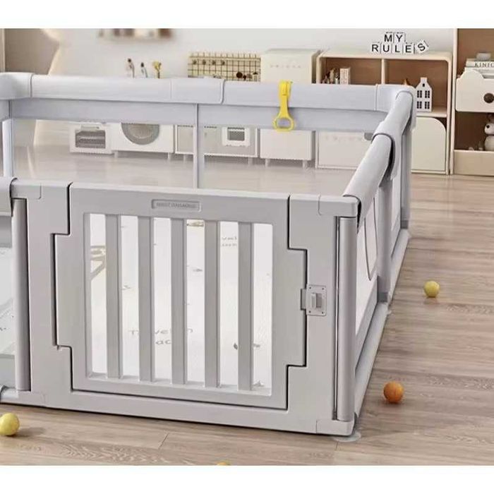 Tarc de joaca 120 x 180 x 65 cm - cadru metalic, pereti din plasa