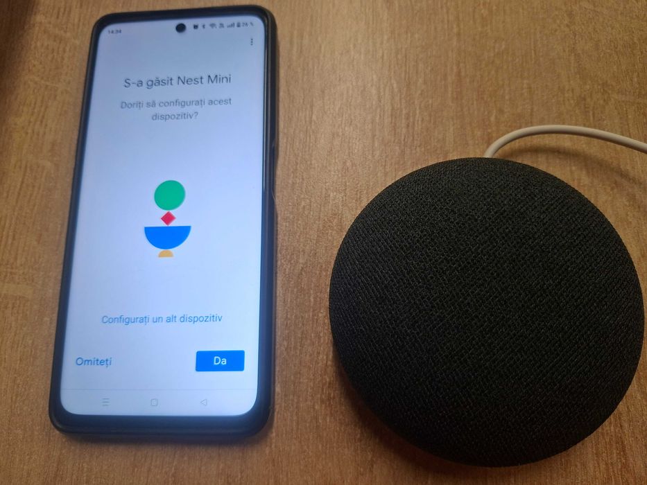 Boxa inteligenta Google Nest Mini Smart Home Generatia 2