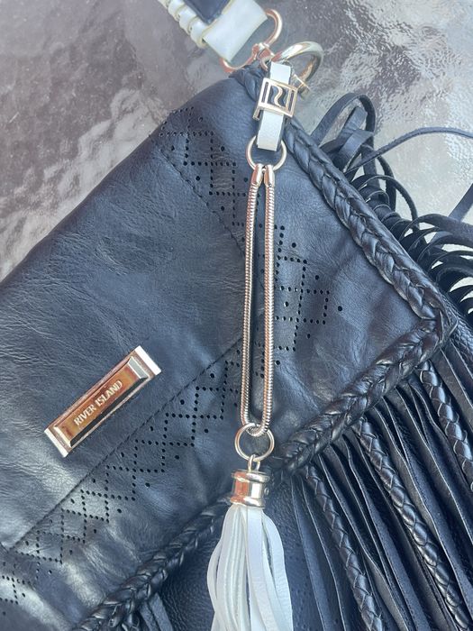 Дамска чанта River Island-естествена кожа