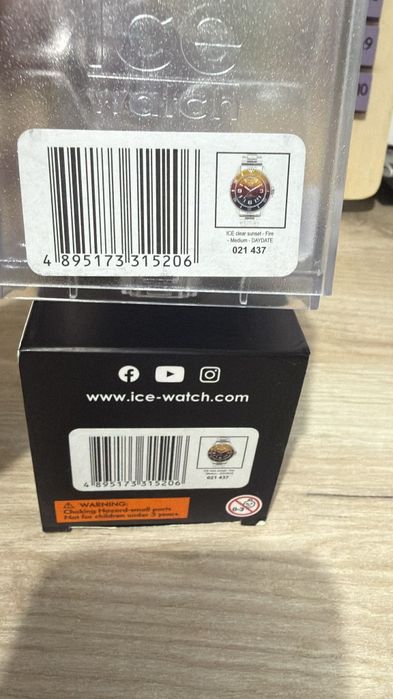 ICE clear sunset - Fire - Medium - Daydate