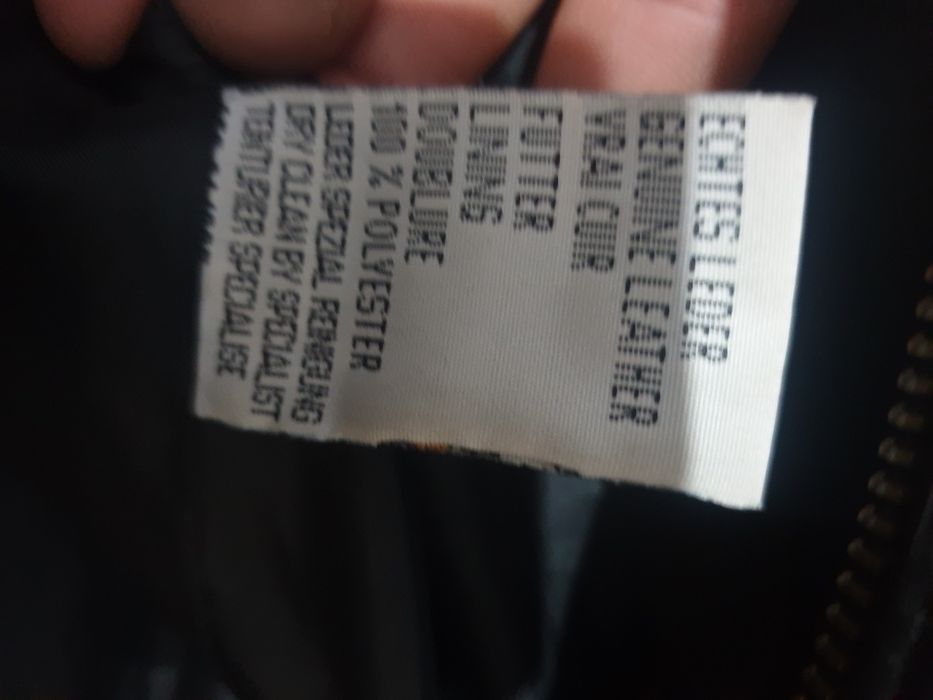 Geacă vintige anii 80, din piele naturala marca Puma