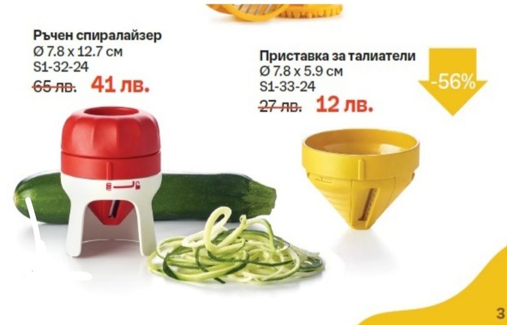 Приставки за ренде за с-ма Fusion, Tupperware ,Спиралайзер и др