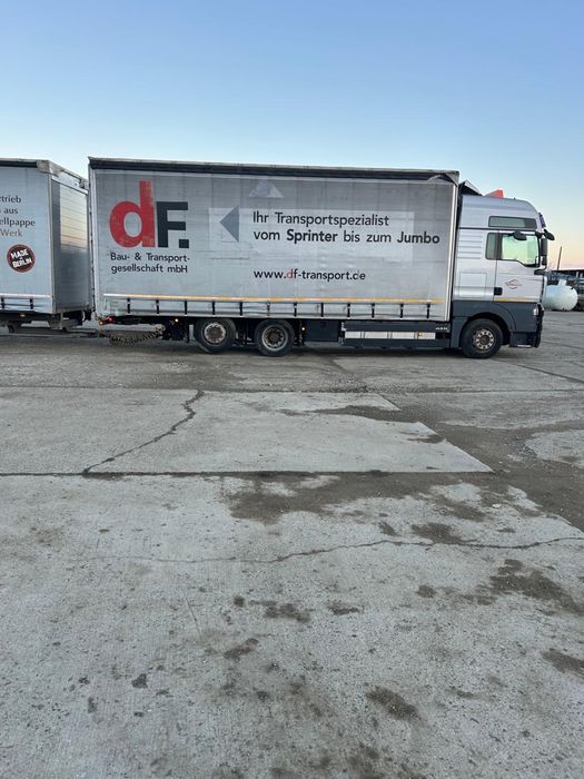 Camion MAN TGA 26.430 + remorca ACKERMANN GALVANIZATA cu prelata