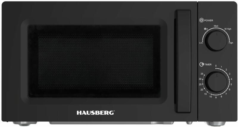 Нова микровълнова фурна HAUSBERG HB-8008NG, 20 литра, входна мощност 1150 W, мощност 700 W,
