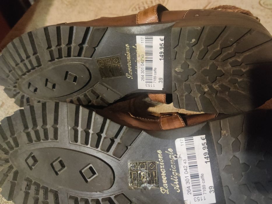 Дамски кожени боти.чисто нови, размер 39