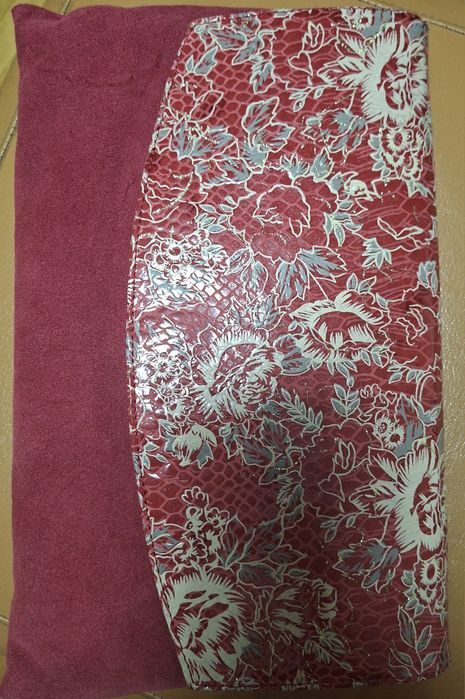 Plic /handmade din piele naturală intoarsă (velur)