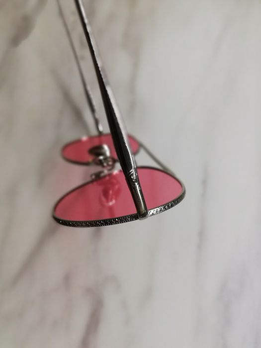 Унисекс слънчеви очила Kopajos Mykonos Solitare Silver Gun / Pink Lens