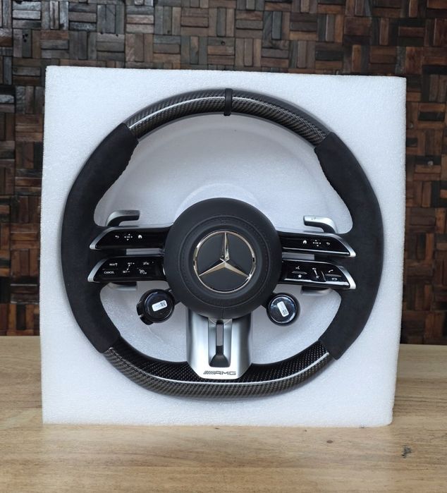Volan Mercedes AMG  din Piele model 2025 compatibil 2008-2025
