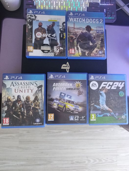 Ps4 PRO 1TB + 5 игри