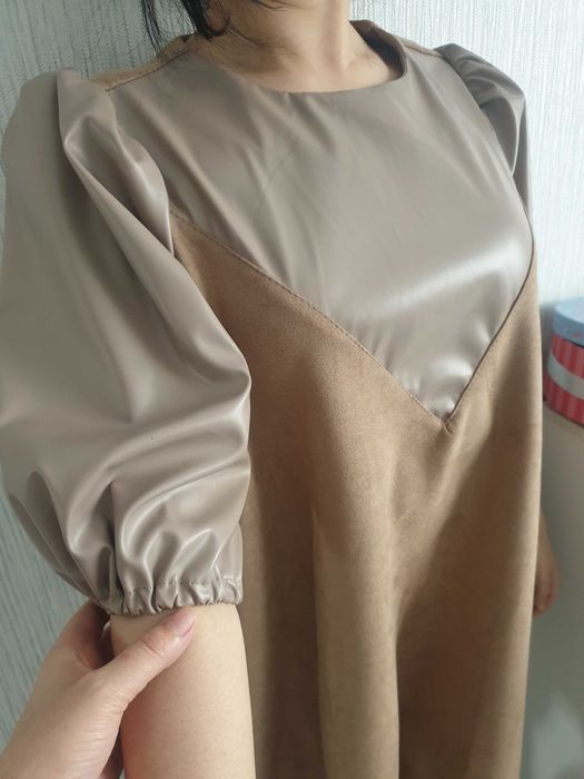 Платье А силуета подходит всем 44 размер