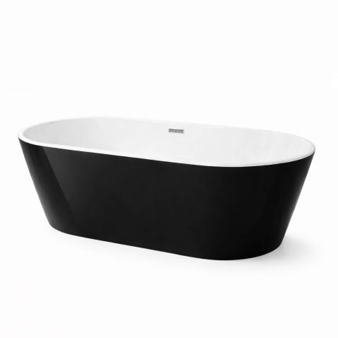 Cadă freestanding acril 170x75 black