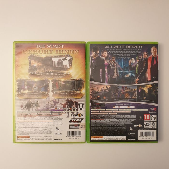 Saints Row 2 & Saints Row The Third Xbox 360