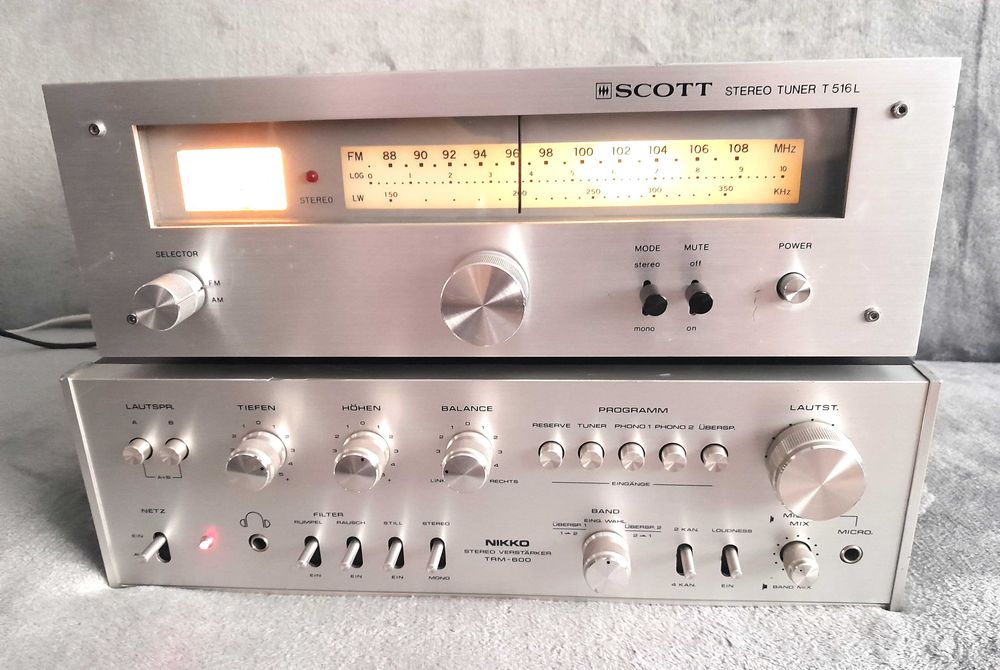 vintage amplificator NIKKO TRM-600 / tuner SCOTT T-516L
