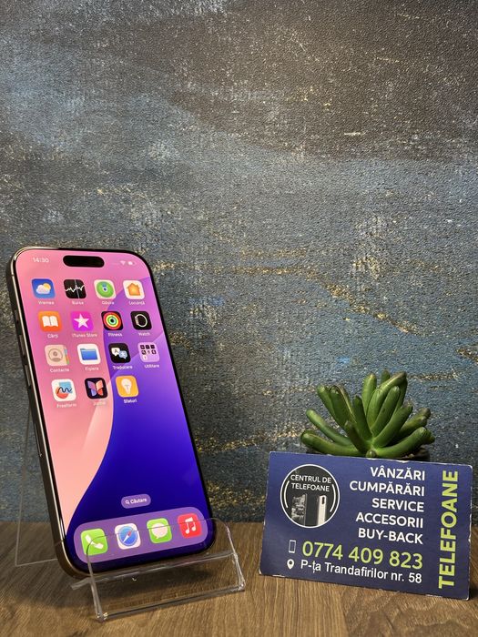 Iphone 16 Pro/128Gb/2 ani Garantie Centrul de Telefoane/rate