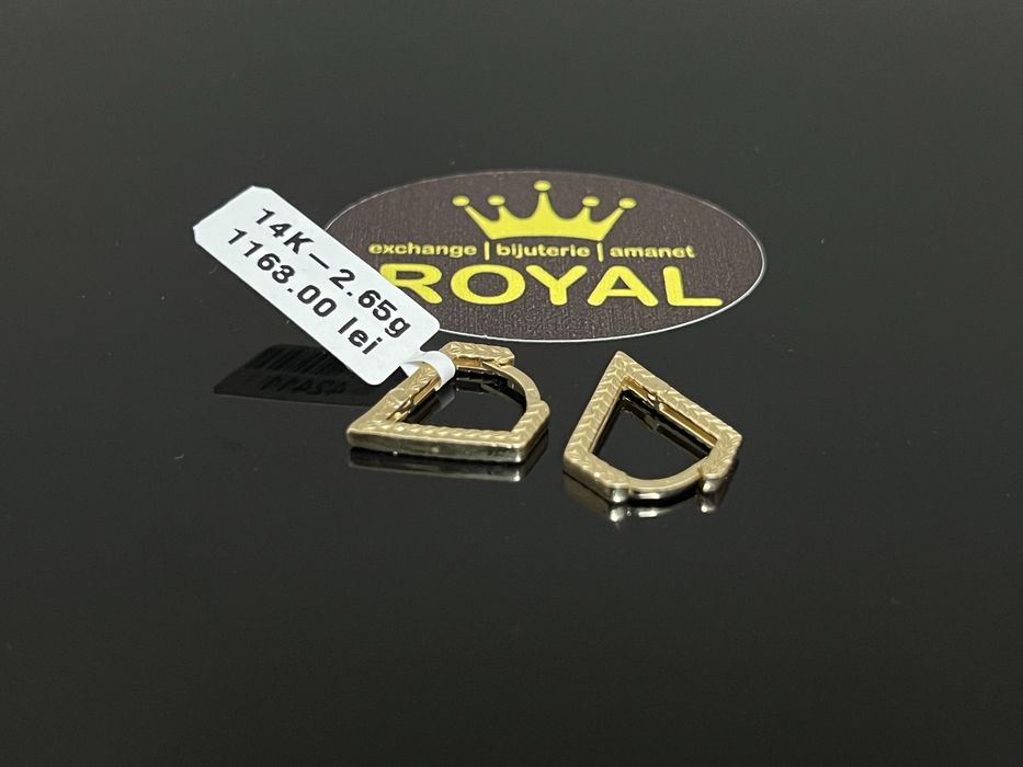 Bijuteria Royal CB : Cercei dama aur 14K 2,65 grame