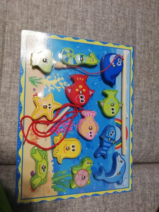 Развивающая игра рыбалка.