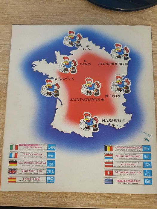 Album Euro 84 Panini, complet.