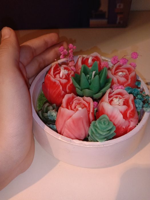 свеча, ручная работа