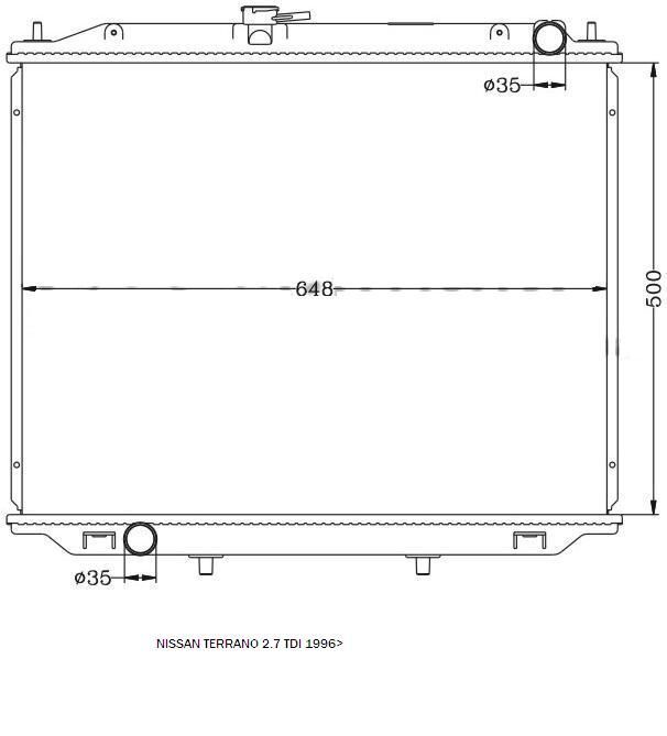 радиатор воден НОВ за Nissan Terrano