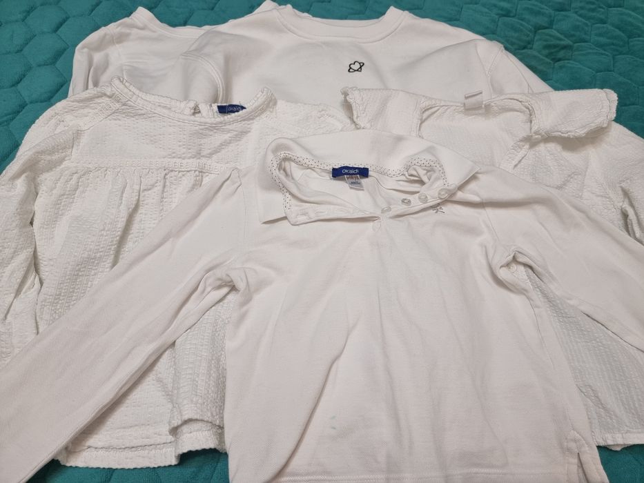 Bluze albe fetițe
