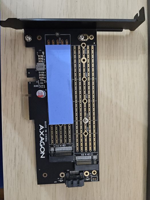 Adaptor AXAGON PCI-Express 3.0 x4 la dual M.2 SSD