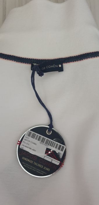 Jacob Cohen Pique Cotton Mens Size M / L НОВО! ОРИГИНАЛ! Мъжка Тениска!