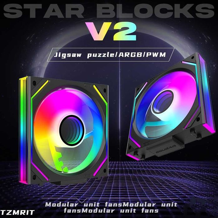 2 Set de 3 ventilatoare TZMRIT Interstellar-V1 si V2