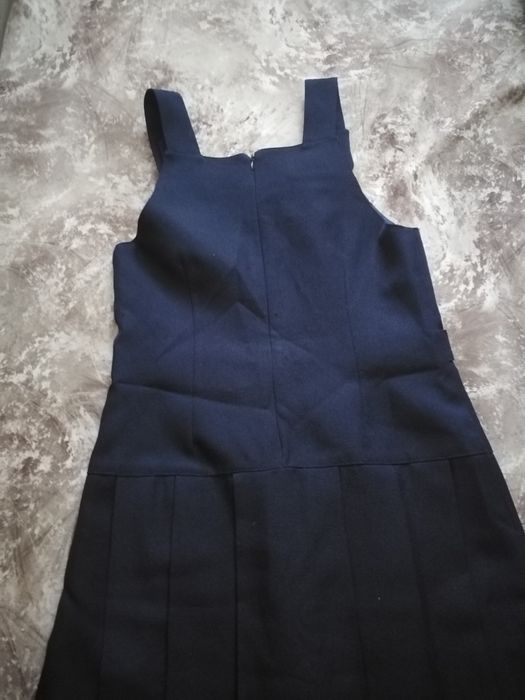 Школьный сарафан синий