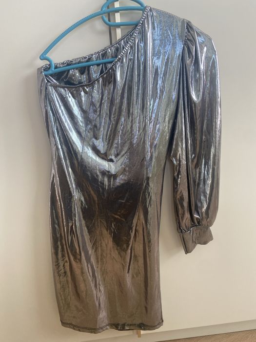 Рокля парти металик