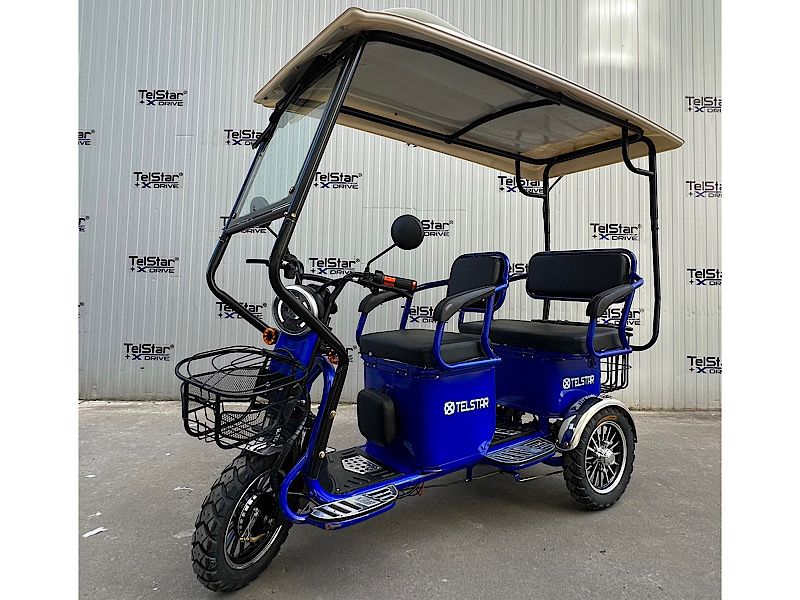 Соларна карго четириместна електрическа триколка 005.3 1500W 60V/23Ah