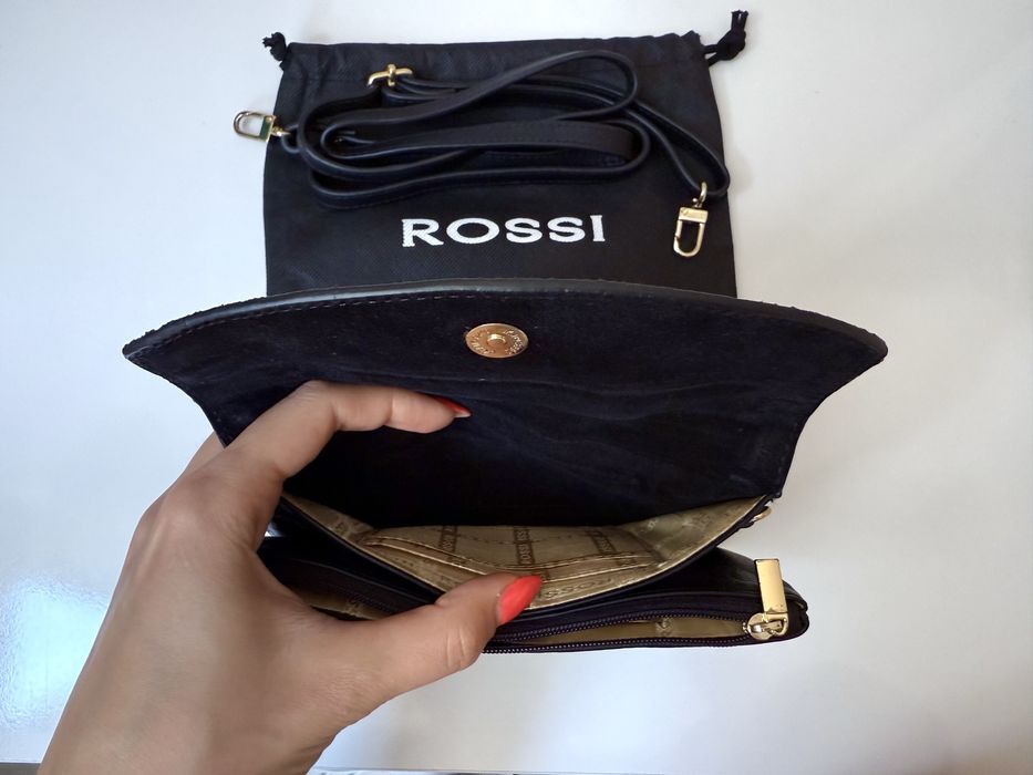 Дамска кокетна чанта Rossi - естествена кожа