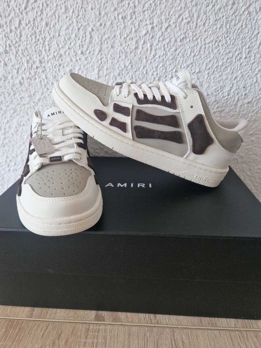 Adidasi AMIRI Skeleton albi maro 43