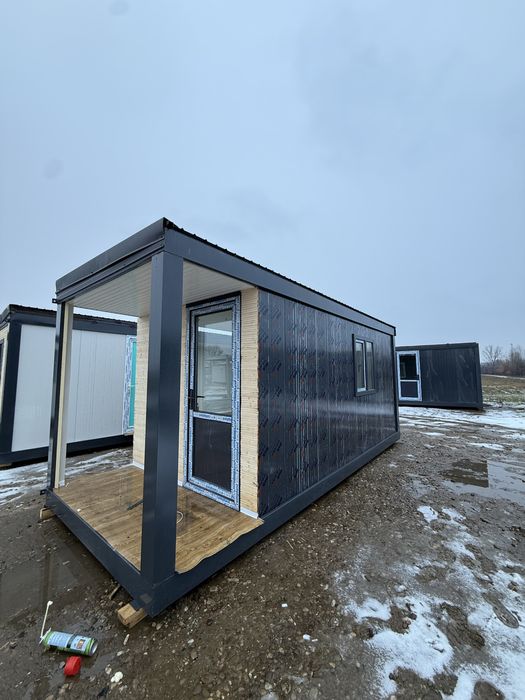 ‼️Containere modulare cu riflaj din lemn tip fast-food‼️