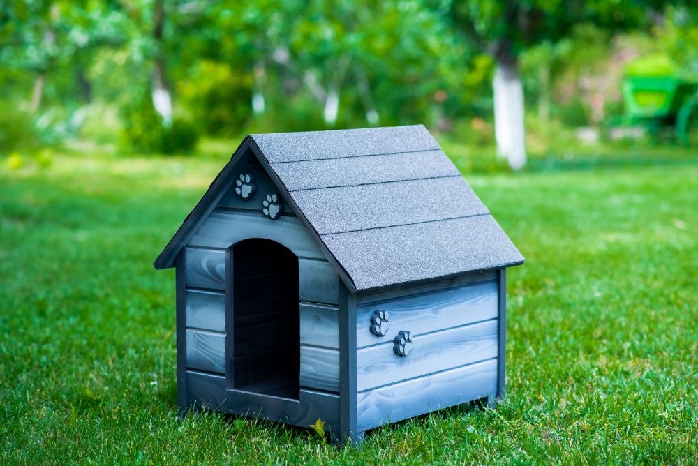 Къща за куче - Сива,размер М - Къщи за кучета ,Колиби за кученца