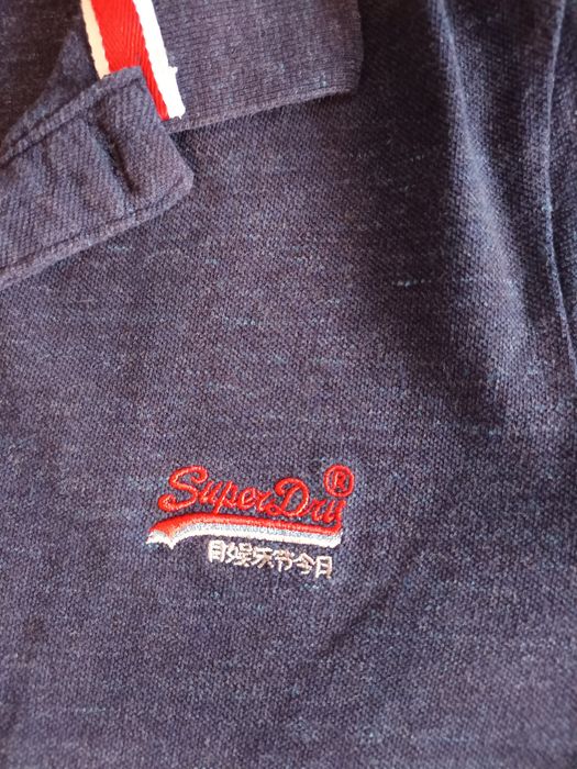 Тъмносиня поло тениска Superdry