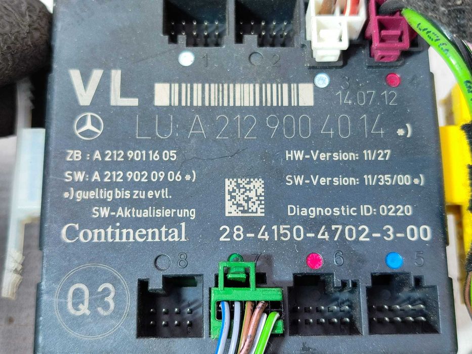 Calculator ușă față stânga Mercedes-Benz E-Class W212 / C-Class W204 / CLS C218 COD: A2129004014 2013 / [2007-2016] / (5G3)
