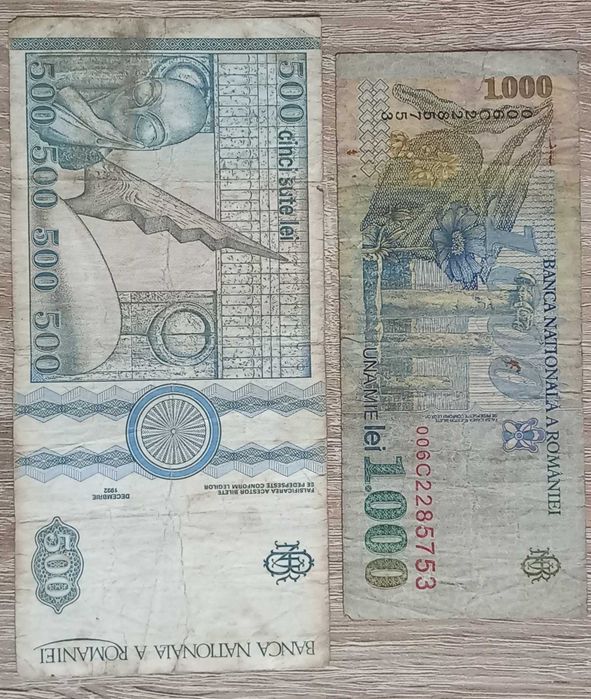 36 monede ani diferiti si 3 bancnote