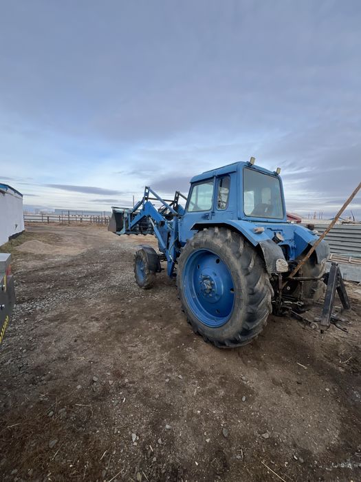 Мтз80 с куном на ходу