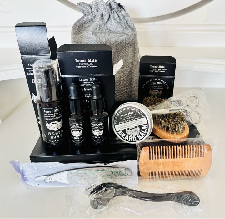 Set, kit de ingrijire barba 11 piese