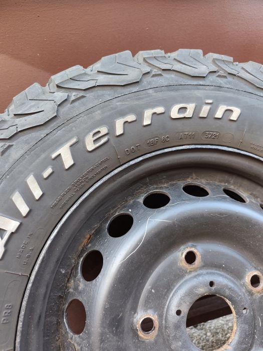 Set Roți Complete: Jante Tablă R16 Ford + Anvelope BFGoodrich All-Terrain T/A