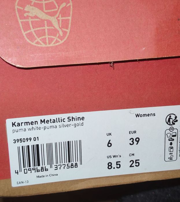 Маратонки PUMA  Karmen Metallic Shine 39