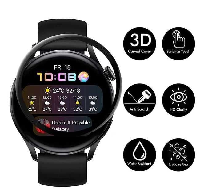 Set 2 folii protectie ecran Huawei Watch 3 (46 mm)