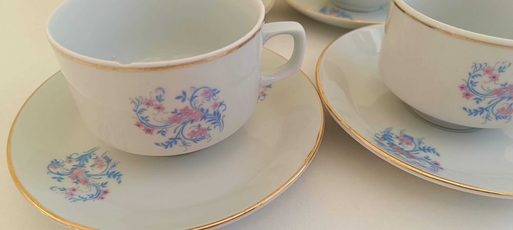 Ретро чаши за чай и кафе - 6 бр