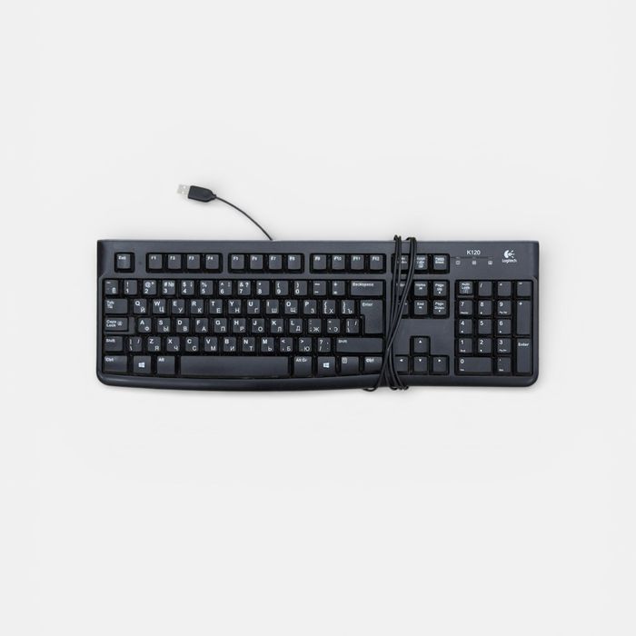 Logitech клавиатура + колонки, комплект